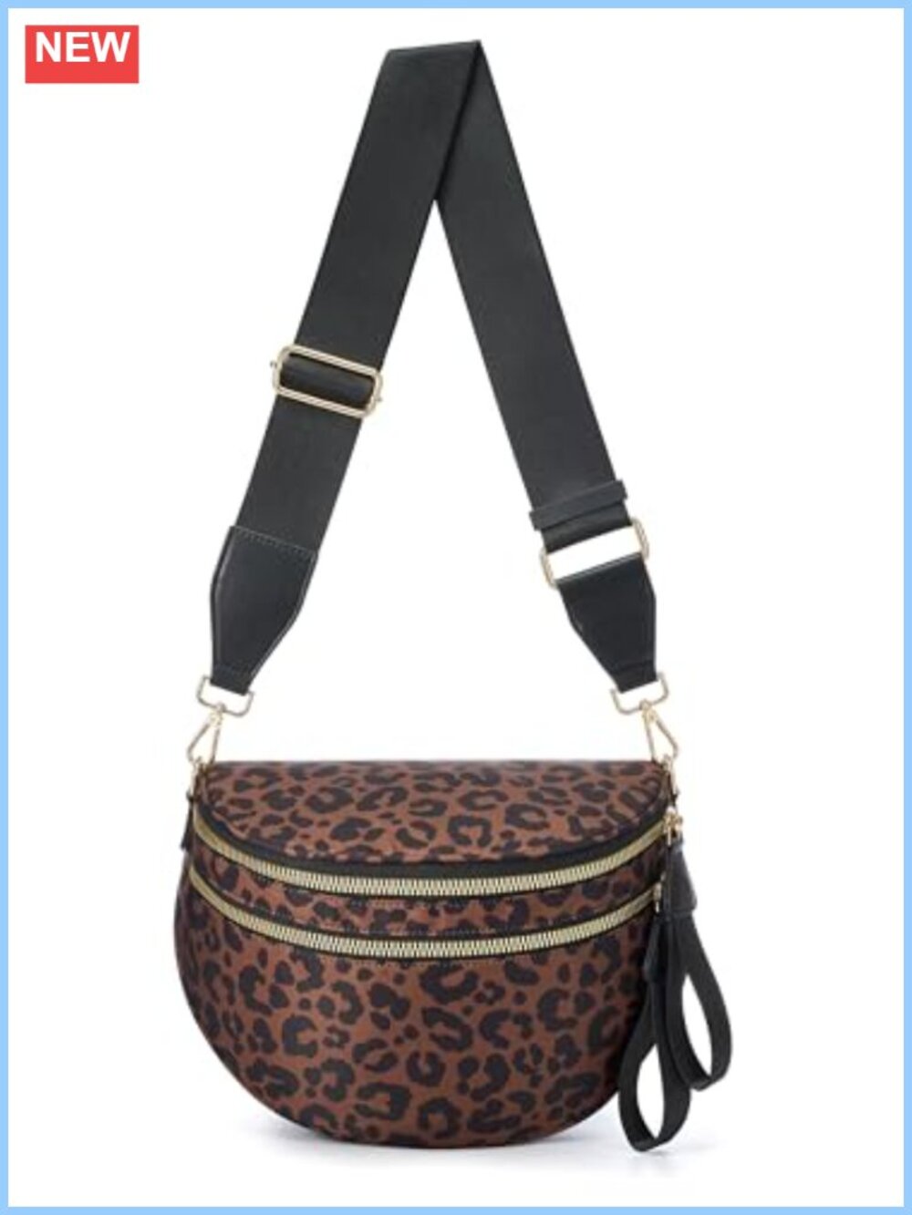 FEIBOON Spacious Nylon Crossbody Bag Bum Bag Handbags Purses for Women